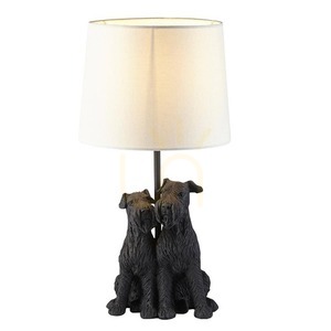 Tischlampe Westie Beige Endon E14 43 cm Stoff Natur 1-flammig small 0