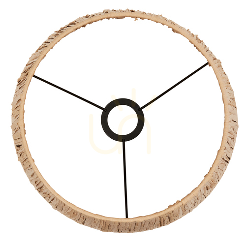 Prüfen Lampenschirm Endon Raffia Braun Naturfaser E27 Ø32 cm H26 cm