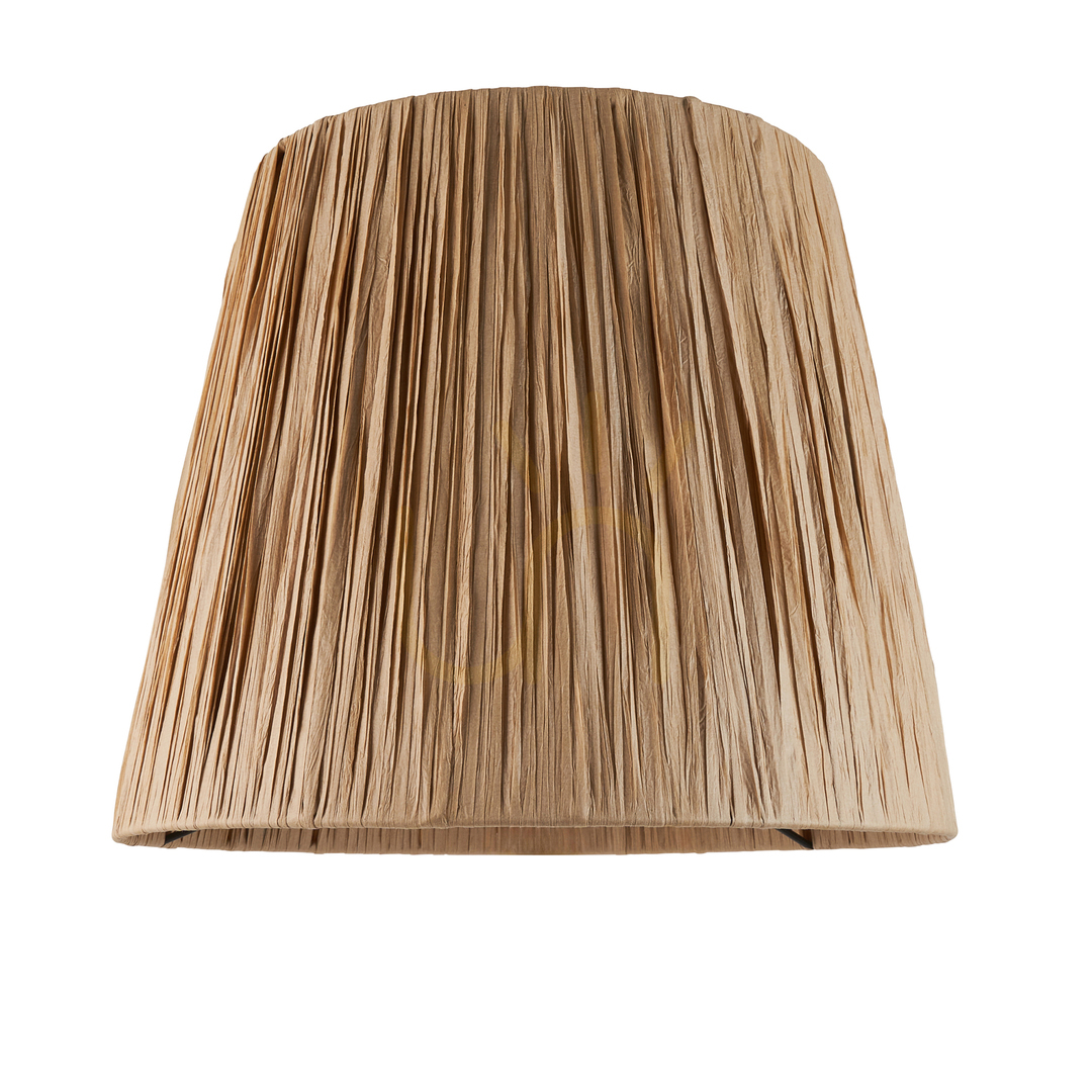 Zeige Lampenschirm Endon Raffia Braun Naturfaser E27 Ø32 cm H26 cm Lampenschirm Endon Raffia Braun Naturfaser E27 Ø32 cm H26 cm
