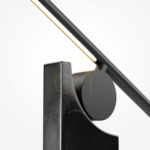 Prüfen Schreibtischleuchte Maytoni MONUMENTO LED 9W Schwarz Metall Marmor MOD467TL-L9B3K