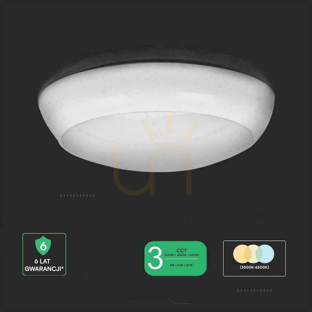 Zeige LED Plafond V-TAC CCT 8W/16W/20W CREE CHIP IP65 IK08 135Lm/W VT-8603 3000K-4000K-6500K 2700lm 6 Jahre Garantie LED Plafond V-TAC CCT 8W/16W/20W CREE CHIP IP65 IK08 135Lm/W VT-8603 3000K-4000K-6500K 2700lm 6 Jahre Garantie
