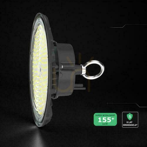 Prüfen V-TAC LED UFO hohe Bucht IP65 ALU Leuchte 155Lm/W 200W VT-91202 6500K 31000lm 5 Jahre Garantie