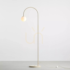 Aldex Una Cream Stehlampe, cremefarben, 157 cm, 1116A9 small 1