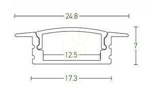 1Stück 2M Aluminiumprofil 1Stück 2M Opal PC Abdeckung ZAMBELIS small 1