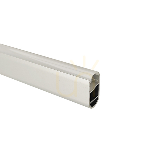 Prüfen ZAMBELIS 20190 ovales Aluminium-LED-Profil 2 m mit Opalabdeckung