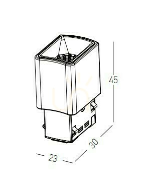 Aussicht Kühlergrill-Lampe 2 W 3000k Schwarz für alle gebogenen Magnetschienen ZAMBELIS Kühlergrill-Lampe 2 W 3000k Schwarz für alle gebogenen Magnetschienen ZAMBELIS