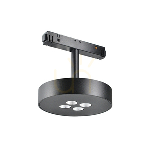 Magnetische Stromschienenleuchte 12W 3000k 48V Aluminium Schwarz ZAMBELIS small 0