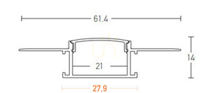 1Stück 2M Aluminiumprofil 1Stück 2M Opal PC Abdeckung ZAMBELIS small 1