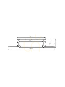 Einbau-LED-Profil Zambelis 20328, Aluminium, 2 m, Opaldiffusor und 2 Endkappen small 2