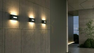 Außenwandleuchte Lutec ARTEO LED 12W grau Aluminium 5117002454 small 3