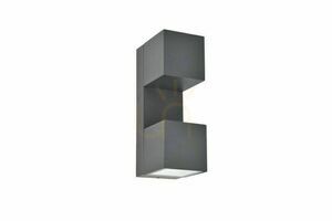 Außenwandleuchte Lutec FARI LED 10W grau Aluminium 2-flammig 5117401118 small 1