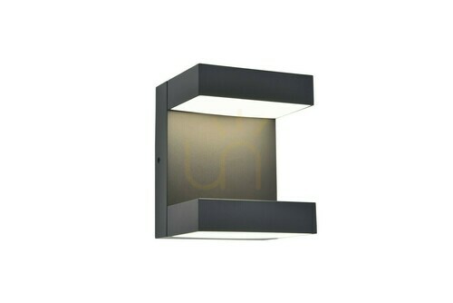 Prüfen Außenwandleuchte Lutec TWISTO 5116303118 LED 13W Up & Down grau Aluminium