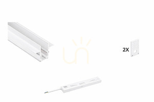 LUNA-MAG Set magnetische Beleuchtung gerade Linie flächenbündig weiß small 0