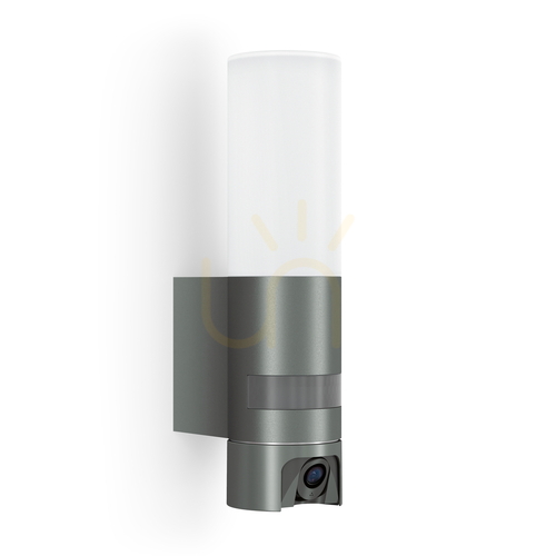Prüfen Fassadenleuchte mit Kamera und Sensor Steinel L 625 CAM SC LED PIR 14W LED 3000K 925lm IP44 IK03 230V anthrazit / Aluminium