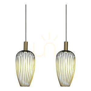 Pendelleuchte Lucide AURELIE 21442/03/10 Gold Schwarz Metall Modern 3-flammig small 5