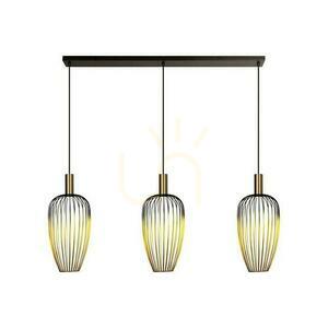 Pendelleuchte Lucide AURELIE 21442/03/10 Gold Schwarz Metall Modern 3-flammig small 0