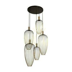 Pendelleuchte Lucide AURELIE 21442/15/10 Gold Schwarz Metall Modern small 2