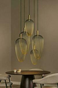 Pendelleuchte Lucide AURELIE 21442/15/10 Gold Schwarz Metall Modern small 4