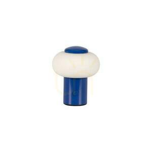 Tischleuchte Lucide Gustav Blau LED Glas USB Touch 44520/01/35 small 2
