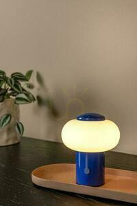 Tischleuchte Lucide Gustav Blau LED Glas USB Touch 44520/01/35 small 4