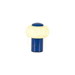 Tischleuchte Lucide Gustav Blau LED Glas USB Touch 44520/01/35 small 0