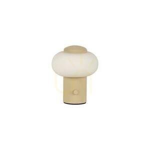 Tischleuchte Lucide GUSTAV Beige Glas LED dimmbar USB 44520/01/38 small 2
