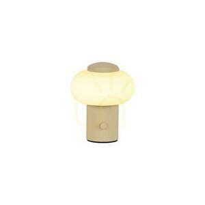Tischleuchte Lucide GUSTAV Beige Glas LED dimmbar USB 44520/01/38 small 0