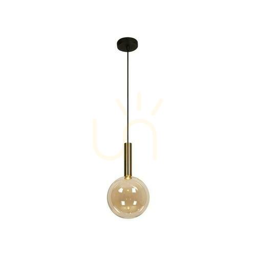 Prüfen Pendelleuchte Lucide JOSIANE Kupfer Schwarz Glas Metall 18 cm 21441/01/62