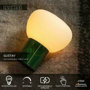 Tischleuchte Lucide GUSTAV Grün LED dimmbar Touch USB 44521/01/33 small 3