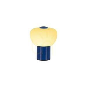 Tischleuchte Lucide GUSTAV blau Glas LED dimmbar USB 44521/01/35 small 0
