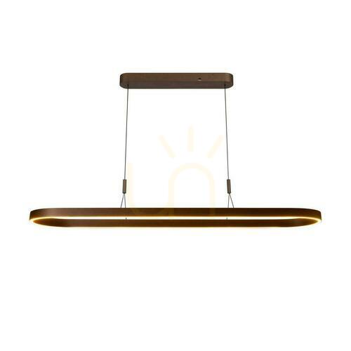 Prüfen Pendelleuchte Lucide LIANE Braun Aluminium LED 40W 2-flammig 46404/99/97