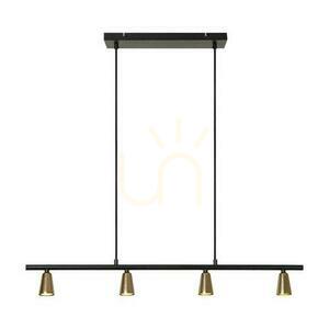 Pendelleuchte Lucide Tiana 4-flammig Beige Schwarz Metall GU10 65401/04/05 small 0