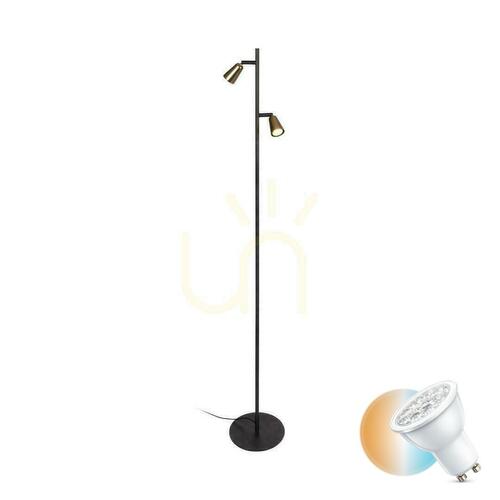 Prüfen Stehleuchte Lucide TIANA Beige Schwarz Metall GU10 65701/02/05