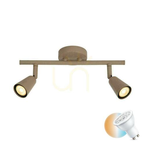Prüfen Wandleuchte Lucide TIANA Beige Metall GU10 2-flammig 65901/02/41