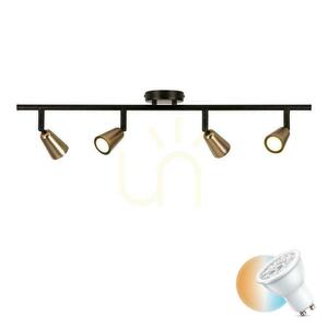 Deckenleuchte außen Lucide Tiana 4-flammig Beige Schwarz GU10 Metall 65901/04/05 small 0