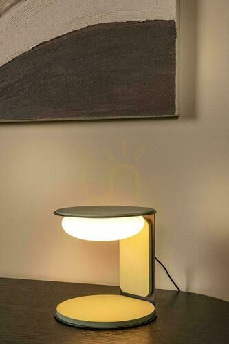 Prüfen Tischleuchte Lucide ALINDA grün, Holz und Glas, LED 9 W 77591/15/33