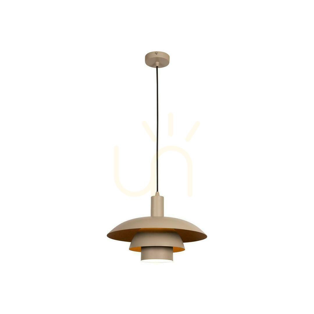 Pendelleuchte Lucide BRUNO Beige Metall Retro 38 cm 21444/38/41