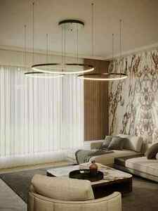 Pendelleuchte Max Light Cayenne 3 gebürstet Schwarz P0663D small 0