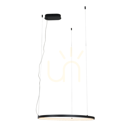 Prüfen Pendelleuchte Max Light Visual Horizontal 22W 60 cm schwarz 3000K P0656