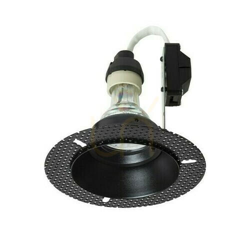 Prüfen Ipso R Ip65 Deckeneinbauobjektiv Schwarz 230 V Led Gu10 9 W.