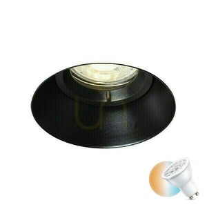 Ipso R Ip65 Deckeneinbauobjektiv Schwarz 230 V Led Gu10 9 W. small 0