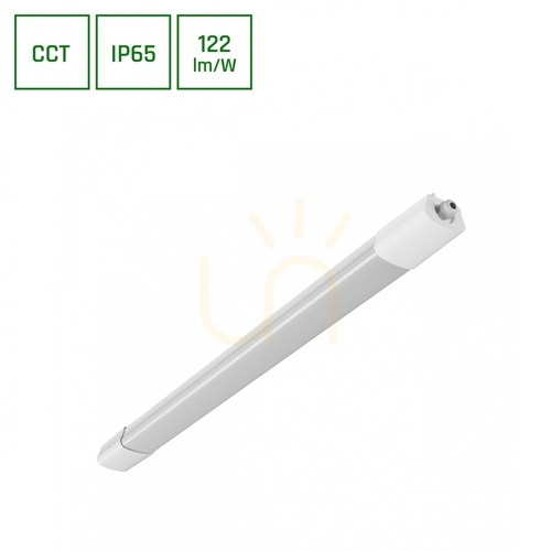 Prüfen LIMEA SELECT Hermetische Lichtleiste 600mm 18W 3 CCT 230V 120 St IP65 36×46×600 Weiß