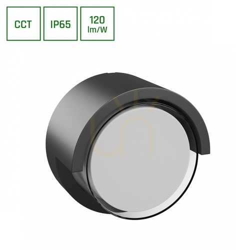 Prüfen Verto Round Edge 10W CCT Außenwandleuchte 230V 160/120 St IP65 170 X100mm Schwarz
