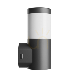 Außenwandleuchte Stella Column Wall GU10 6W CCT 230V 270 St IP44 Ik08 100 X130 X245mm Schwarz Runde Fassade. small 2