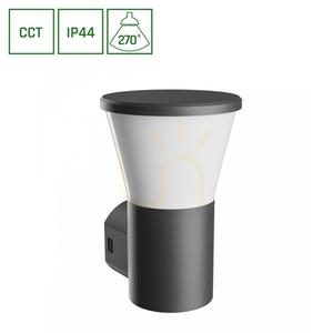 Außenwandleuchte Stella Round Wall GU10 6W CCT 230V 270 St IP44 Ik08 155 X160 X230mm Schwarz Runde Fassade. 0 Außenwandleuchte Stella Round Wall GU10 6W CCT 230V 270 St IP44 Ik08 155 X160 X230mm Schwarz Runde Fassade. small 0