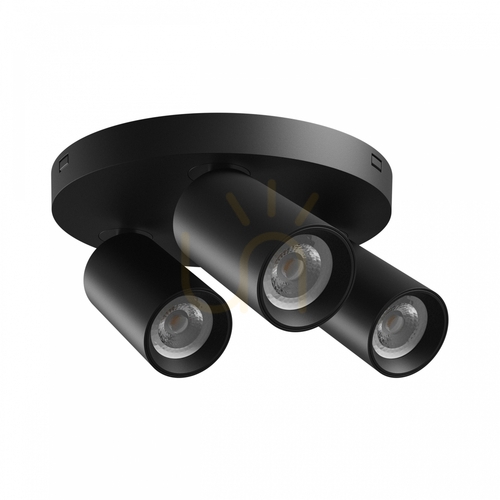 Prüfen MADARA Altro Rundscheinwerfer 3x GU10 230V IP20 220 X134mm Schwarz
