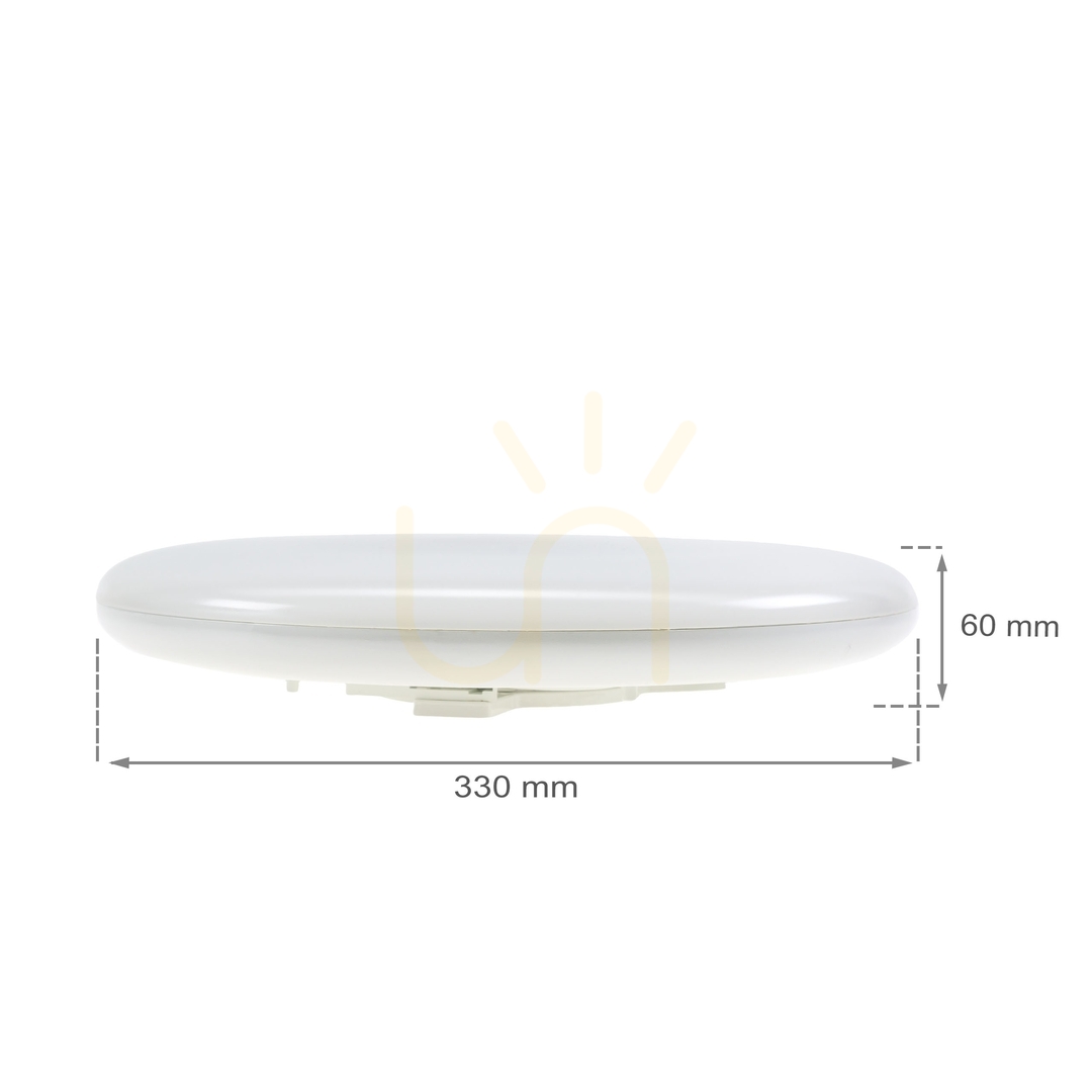 Anzeige Plafond Nymphea Eco 2 28W NW 230V 120st IP44 Ik07 Fi330x60mm Weiß Rund. Plafond Nymphea Eco 2 28W NW 230V 120st IP44 Ik07 Fi330x60mm Weiß Rund.