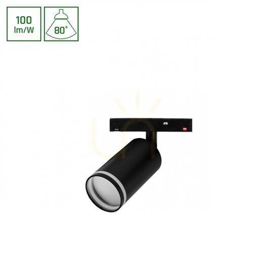 Prüfen Strahler für Stromschienen System Shift Basic Spot S Ring Richtstrahler 55 X100 X160mm 7W 4000 K Schwarz