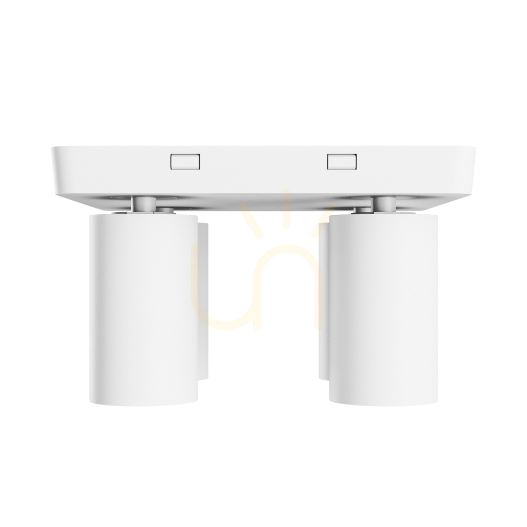 Aussicht MADARA Altro Quadratischer Strahler 4x GU10 230V IP20 220 X220 X134mm Weiß MADARA Altro Quadratischer Strahler 4x GU10 230V IP20 220 X220 X134mm Weiß