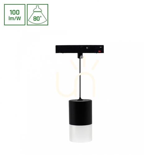 Prüfen System Shift Basic Hangit Hängeleuchte 55x95mm (1100mm Kabel) 6W 3000 K Schwarz.